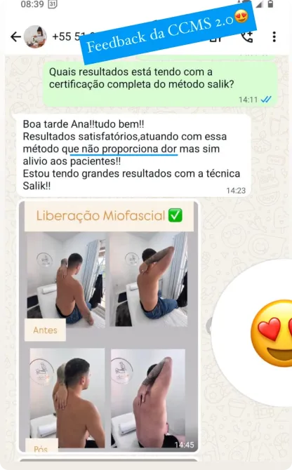 Depoimento: método que traz alívio e grandes resultados com a técnica Salik